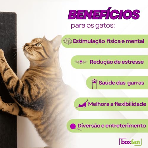 BOXFAN Kit Arranhador para Gatos Protetor de Sofá e Cama Box (Kit com 2 Arranhadores - Kit com 4 Arranhadores) (4 Arranhadores)
