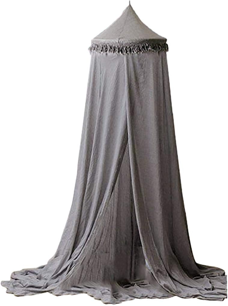 Toldo de Cama con borlas para decoración de habitación de Princesas y