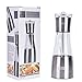 EAAGD Salt and Pepper Grinder Mills (2rd Generation, Premium Ceramic Core with Adjustable Coarseness), Manual Design Salt Shakers, Allows Two Kinds of Seasoning Used at The Same Time