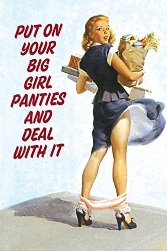 Put On Your Big Girl Panties and Deal with It Funny Poster 24 x 36in