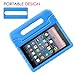 NEWSTYLE Kids Case for Fire 7 2015 Shockproof Light Weight Super Protection Cover Handle Stand for Children for Amazon Kindle Fire 7 inch Display Tablet (5th Generation - 2015 Release Only) (Blue)