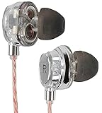 Earbuds/Earphones with Mic : Noise Isolating Power Bass Driver, in-Line Microphone with Volume and Phone Controls, IEM in-Ear Headphones, Ultra Clear Sound : The Audiophile Platinum