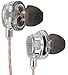 Earbuds/Earphones with Mic : Noise Isolating Power Bass Driver, in-Line Microphone with Volume and Phone Controls, IEM in-Ear Headphones, Ultra Clear Sound : The Audiophile Platinum