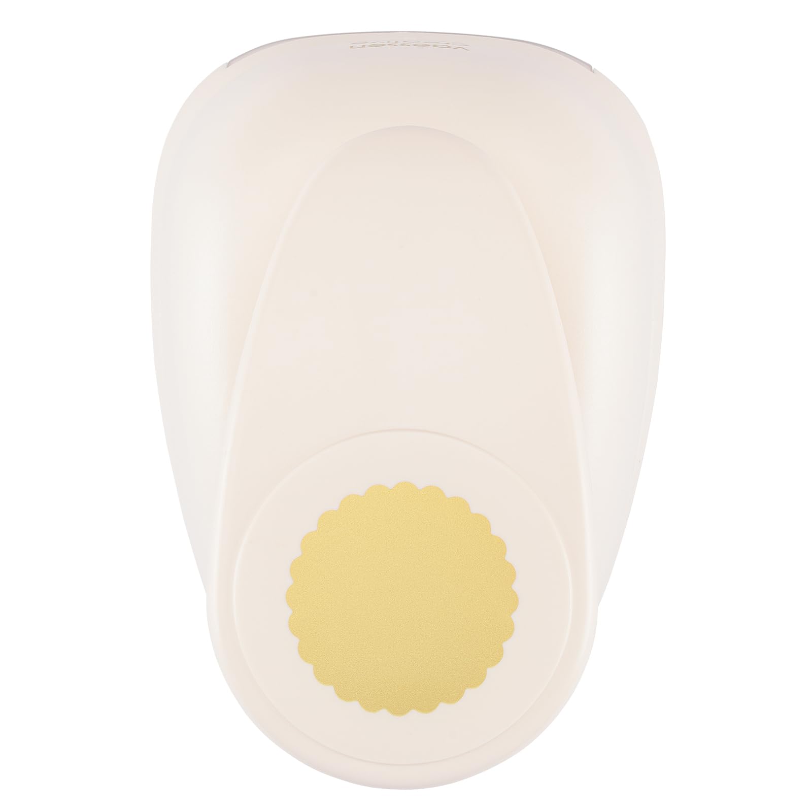 Vaessen Creative Craft Paper Punch - Scalloped Circle - Ø 7,6 cm - Circle Cutter for Crafting and Card Making
