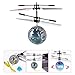 Mini RC Flying Magic Fun Illuminated Ball - Infrared Induction USB Helicopter with Built-in Shinning LED Lighting – Now Comes With Free Fidget Spinner