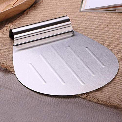 Cake Server, ronde pizza peel Bakers Paddle - RVS taartschep pizza paddle Peel Anti-cake bewegende plaat bakken… - Afbeelding 5