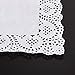 Juvale 200 Pack Rectangular Paper Doilies - 11.7 x 7.3 in White Rectangle - Paper Lace Doilies for Cakes & Desserts - Table Decor & Crafts