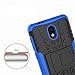 Nokia 2 Case, Linkertech [Shockproof] Tough Rugged Dual Layer Protector Hybrid Case Cover with Kickstand for Nokia 2 (Blue)
