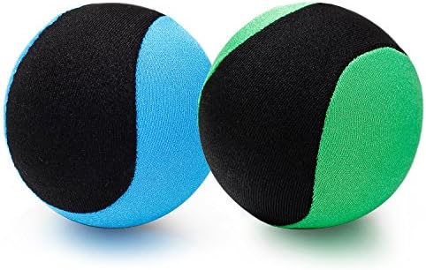 Amazing Set Of 2 Squishy Stress Balls: Fun Tear-Resistant Water Bouncing &amp; Gel Hand Therapy Ball-Ultimate Dual-Color Heavy-Duty Durable Anxiety Reliever-Best For Exercises &amp; Strengthening (Blue&amp;Green)