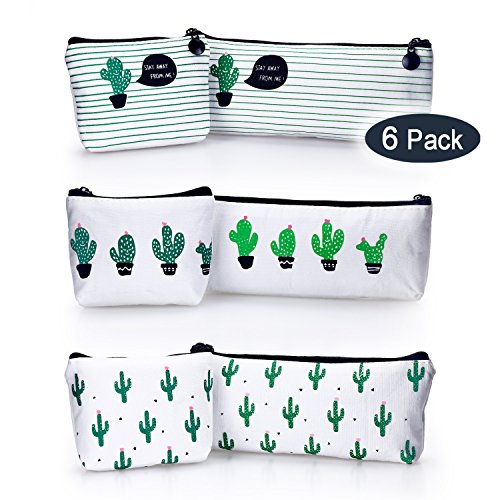 Youshares 6 packs cactus pencil case bundle – cute ca…