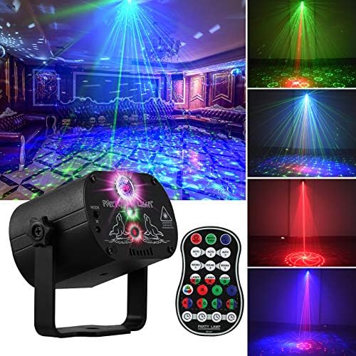 DJ Disco Stage Occasion Lights, POCOCO LED Sound Activated RGB Flash Strobe Projector with Distant Management for Christmas Halloween Decorations Karaoke Pub KTV Bar Reward Birthday Marriage ceremony