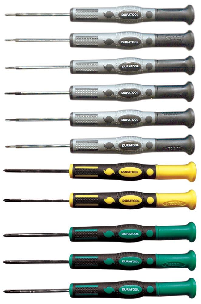 DURATOOL D03447 Precision Screwdriver Set, 11 Piece