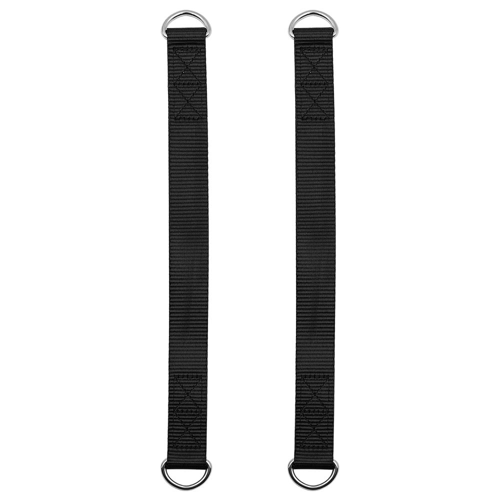 Tiardey 2Pcs Swing Connection Straps, Hammock Straps Swing Ring Swing Attachment Hammock Suspension Strap Swing Hanging Straps with D-Ring Buckle Outdoor Indoor Tree Swing Belt(32 cm Length）