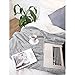 Premium Sherpa Melange Throw Blanket for Couch, Sofa by Pavilia | Soft, Fluffy, Plush, Warm, Cozy | Light Gray Fuzzy Lightweight Microfiber, Luxury Modern Reversible TV Blanket | 50 x 60 Inches