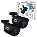 Night Owl Security, 2 Pack of 720p HD Wired Security Add-on Bullet Cameras (Black)