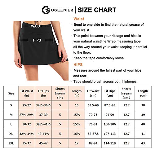 image for Ogeenier Women's Active Athletic Skort Lightweight Running Skirt with 