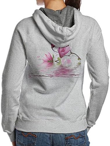 Dfgg Lotus Reflection Beautiful Water Fleece Pullover Hoodies Oversized Sweater reg and Plus Size Sweatshirts Large Ash