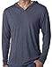 Yoga Clothing For You Mens Triblend Lightweight Hoodie Tee, 2XL Indigo