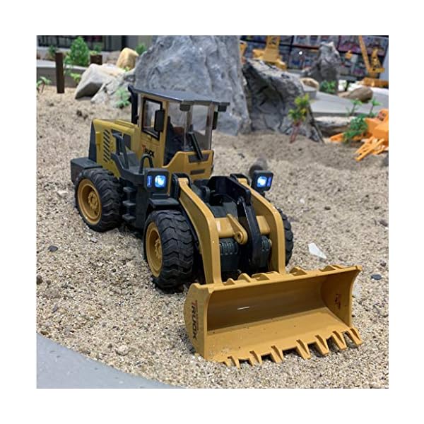 PBTRM 2.4Ghz RC Ferngesteuerter Bagger Baustellen-Fahrzeug, 1: 8 RC Truck Alloy Schaufellader Traktor Schaufel Radlader… – Bild 6