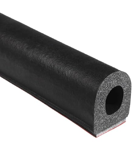 20ft Car Door Rubber Edge Trim Seal Strip With Side Bulb - Black EPDM Weatherstrip Gasket