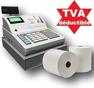 5 bobinas de efectivo 80 x 80x 12 mm de papel térmico para cajas registradoras Rollo de papel térmico: Amazon.es: Oficina y papelería