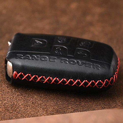 image for KMT Genuine Leather Car Remote Key Fob Case Holder Cover Shell For Lan
