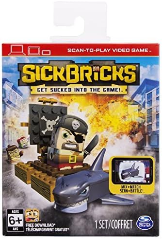 Sick Bricks Captain Blockbeard vs Geatbite Shark Character Pack