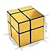 FC MXBB Mirror Cube 2x2 Magic Cube Speed Cube Gold Black 57mm