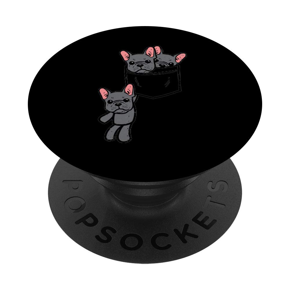 Pocket French Bulldogs Cute Frenchies Dog Lover Owner Gift PopSockets PopGrip: Swappable Grip for Phones & Tablets