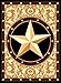 Furnish my Place 626 Star Gold Texas Western Star Decor Cowboy Area Rug Stain Resistant, Latex Backed Rugs, Gold (3'6