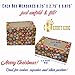 Christmas Cookie gift boxes; rectangular with clear window; colorful paperboard with holiday designs; set of 12 with 12 stickers for sealing (Colorful Jax - NO STICKERS)