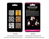 Sticky Cleaner Animal Prints 6-in-1 Microfiber Screen Cleaner Sticker for iPhones, smartphones, tablets and touchscreen other electronic digital devices