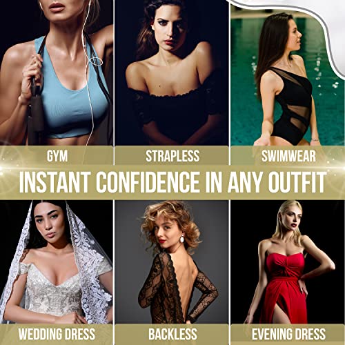 FASHLON Boob Tape (2-Roll, Safe for Sensitive Skin, Fits A-DD Cups), Boobtape for Large Breasts, Breast Tape Lift, Premium Breast Lift Tape, Body Tape for Breast, Boobytape for Breast Lift Beige