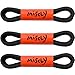 Miscly 3 Pairs Round Oxford Shoelaces for Dress Shoes 3/32″ Thin