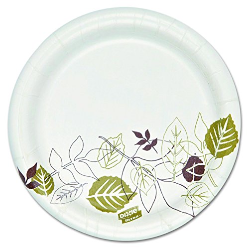 Dixie Ultra SXP6PATH Pathways Heavyweight Paper Plates, 5 7/8" Diameter, Multilayer Design (Pack of 1000)