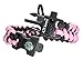 Paracord Bracelet K2-Peak – Survival Bracelets with Embedded Compass Whistle EDC Hiking Gear- Camping Gear Survival Gear Emergency Kit (Black/Pink Adjustable)