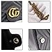 CG Marment matelassé Leather Super Mini Bag Small Handbags for Women Flap Cute Crossbody Bags for Women Cell Phone Purse with Chain -Black