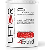 4BOND Premium Hair Bleach Powder Lightener | Blue Based Lightener | Up To 9 Levels Of Lift | Infused with Amino Acids, and Quinoa, Keratin and Baobab Proteins For Repairative Conditioning 16 Fl Oz