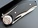 Eafengrow Dark Folding Knives D2 Blade Plating Titanium Steel Handle Flipper Camping Outdoor Knife EDC Tool (black)