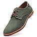 DADAWEN Men's Casual Canvas Oxfords Walking Shoes Sneakers Lace Up Dress Shoes Green US Size 12