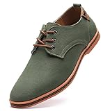 DADAWEN Men's Casual Canvas Oxfords Walking Shoes