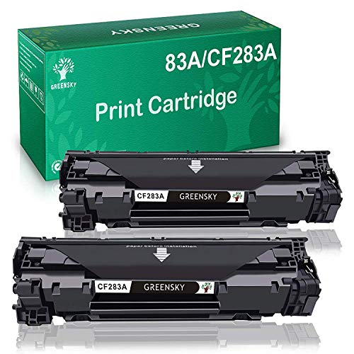 قیمت و خرید GREENSKY Compatible Toner Cartridge Replacement for HP 83A  CF283A Work with HP Laserjet Pro MFP M125nw M125rnw M127 M127fn M127fw M126  M128fn M201dw M201n M225dw M225dn Printer(Black, 2 Packs)