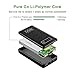 Power Bank 10000mAh,Portable Charger Smallest and Lightest,VIVIS Li-Polymer External Battery Pack with 2 USB Ports 3A Output for iPhone, iPad, Samsung Galaxy, Tablet and More