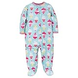 Little Me Baby Girl Ice Cream Soft Zip Footie