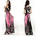 C&L New Girls Summer Beach Dresses Leopard Long Maxi Dress