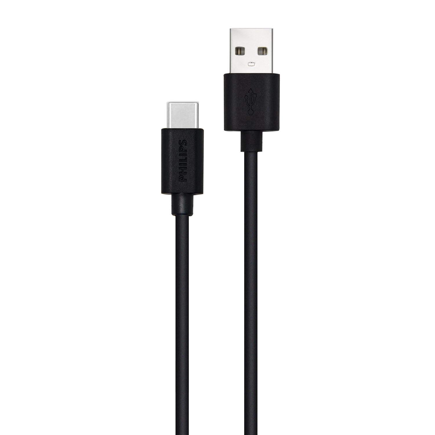PHILIPS DLC3106A/00 - USB A to USB-C Cable - 200 cm - Black