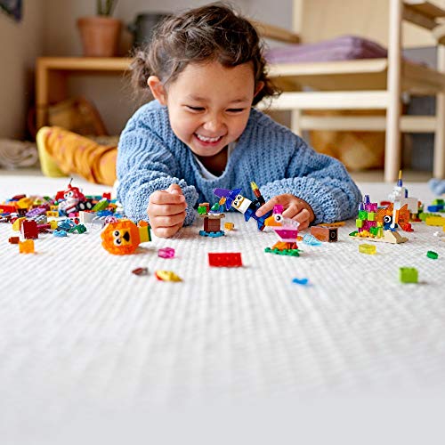 LEGO 11013 Classic Kreativ-Bauset mit durchsichtigen Steinen, mit Löwe, Vogel und Schildkröte, Konstruktionsspielzeug aus Bausteinen ab 4 Jahren – Bild 7