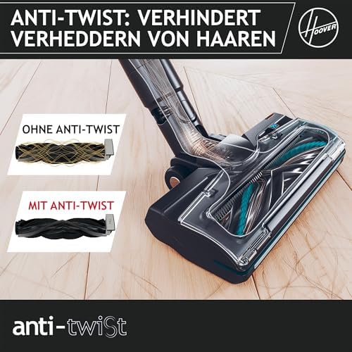 ultraleichter kabelloser HF2 Akku Staubsauger für alle Böden, mit Verdichtungs-Funktion für 3X mehr Staubkapazität, Anti-Twist gegen Haarverwicklung, LED-Leuchten, 40min Laufzeit [HF2Z10H]