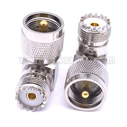 Eaglers Connector - 2pcs Rf Coaxial Coax Adapter Uhf Pl259 So239 to Uhf Pl259 So239 Type Connector - Thumbnail 4
