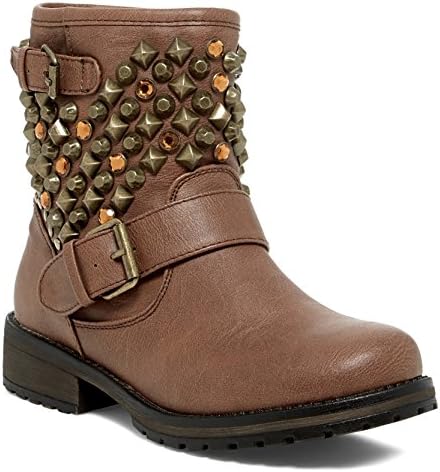YABSHOP Breckelle's Rocker-24 Studded Military Combat Boots